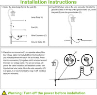 ALP23 4-Pack 3W 185LM LED Landscape Lighting, Oil-Rubbed Bronze Pathway Light, Die-Cast Aluminum, ETL Listed