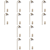 BPLP07 Tulay Bell Brass Path Light 4x/8x/12x G4 2W Dimmable 2700K Package Low Voltage Landscape Lighting