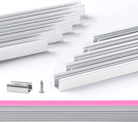 AC01 Aluminum Channel 3.3FT/1M For 6x12mm LED Silicon Neon Strip Lights Package
