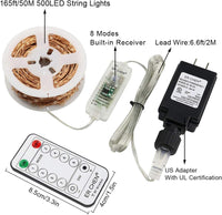 Fairy Lights LED 4.5V Low Voltage Dimmable Copper Wire Starry String Lights 2700K or 5000K IP65 Waterproof with Remote Control and Adapter