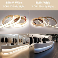 SLD16 Strip Light Single Color 2835 7.62W/ft 32.8ft (2 Rolls of 16.4ft) 15mm DC24V Low Voltage LED Indoor IP20 UL SMD Strip Light with Power Supply