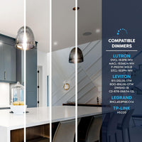 E26 A19 7W Filament 120V Line Voltage 5CCT 2700K/3000K/3500K/4000K/5000K Bulbs Package Dimmable CRI90 Energy Saving High Voltage Medium Base Light Bulb