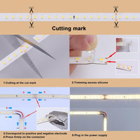 Luz de tira RGB 5050 4.4W/ft DC12V Bajo voltaje LED Exterior IP65 UL SMD Luz de cinta