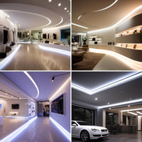 SLD16 Strip Light Single Color 2835 7.62W/ft 32.8ft (2 Rolls of 16.4ft) 15mm DC24V Low Voltage LED Indoor IP20 UL SMD Strip Light with Power Supply