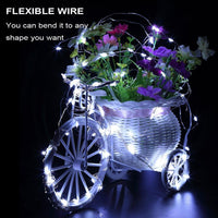 Fairy Lights LED 4.5V Low Voltage Dimmable Copper Wire Starry String Lights 2700K or 5000K IP65 Waterproof with Remote Control and Adapter