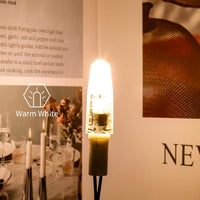 10 Pack 120V Line Voltage G4 1.2W Bi Pin 3000K/6000K LED Silicone Capsule Bulb Energy Efficient Light