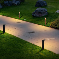 ALPR19 4-Pack 3W RGBCW Bluetooth Smart LED Landscape Pathway Light Package, 9-15V Low Voltage Modern Path Lights