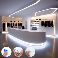 SLD16 Strip Light Single Color 2835 7.62W/ft 32.8ft (2 Rolls of 16.4ft) 15mm DC24V Low Voltage LED Indoor IP20 UL SMD Strip Light with Power Supply