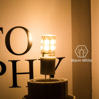 10 Pack G4 1.3W Bi Pin 3000K/6000K LED Ceramic Capsule 120V Line Voltage Bulb Energy Efficient Light