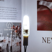 10 Pack 120V Line Voltage G4 1.2W Bi Pin 3000K/6000K LED Silicone Capsule Bulb Energy Efficient Light