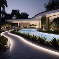 Luz de tira RGB 5050 4.4W/ft DC12V Bajo voltaje LED Exterior IP65 UL SMD Luz de cinta