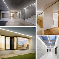 SLN06 Dotless Neon LED Strip Light 110-130V 8mm (W) x 16mm (H) IP65 Outdoor Rated Dimmable High Voltage Silicone Strip Light with Mounting Clips, Screws with Power Cable