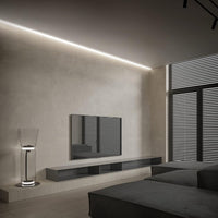 SLN06 Dotless Neon LED Strip Light 110-130V 8mm (W) x 16mm (H) IP65 Outdoor Rated Dimmable High Voltage Silicone Strip Light with Mounting Clips, Screws with Power Cable