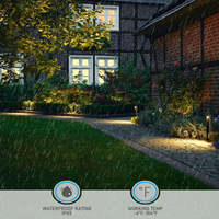 ALP16 Paquete de 12 luces LED para caminos de paisaje de 5 W, luces de camino con iluminación lateral de bajo voltaje de 12 V