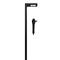 CDPA74 4x/8x/12x Package 7W 3000K Heavy Duty Black L-Shape Cast Aluminum 12V Low Voltage LED Outdoor Landscape Path Light
