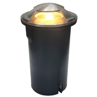 UNS05 Stainless Steel Tri Directional Three Slit In-Ground 12V Low Voltage LED In Ground Landscape Lighting