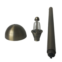 PLB18 4x/8x/12x Package Brass LED Mini Globe Lamp Ready 12V Low Voltage Pathway Outdoor Landscape Lighting Fixture 3W 2700K Bulb