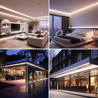 Luz de tira RGB 5050 4.4W/ft DC12V Bajo voltaje LED Exterior IP65 UL SMD Luz de cinta
