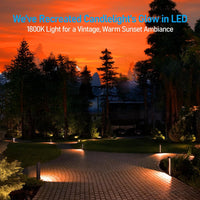 ALP54 Low Voltage Pathway Lights Package Arc-Shaped Oil-Rubbed Bronze Cast Aluminum, 7W 5CCT 12V-24V AC/DC LED Walkway Lighting IP65 Waterproof