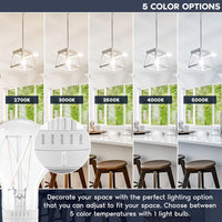 E26 A19 7W Filament 120V Line Voltage 5CCT 2700K/3000K/3500K/4000K/5000K Bulbs Package Dimmable CRI90 Energy Saving High Voltage Medium Base Light Bulb