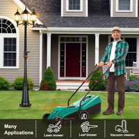 PLH01 Classic Black or White Aluminum 3-Head Post Light 95