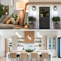 E26 A19 7W Filament 120V Line Voltage 5CCT 2700K/3000K/3500K/4000K/5000K Bulbs Package Dimmable CRI90 Energy Saving High Voltage Medium Base Light Bulb