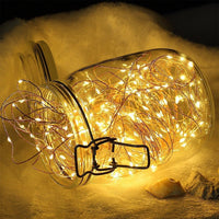 Fairy Lights LED 4.5V Low Voltage Dimmable Copper Wire Starry String Lights 2700K or 5000K IP65 Waterproof with Remote Control and Adapter