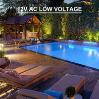 ULBA01 Aluminum Underwater Landscape AC12V 6W 3000K 580LM Integrated LED Fountain Light Pond Lighting IP68 Package of 2