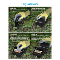 10-Way Low-Voltage Junction Box Multi Zone Central Hub 12-15V AC/DC Fir 9-21 AWG Gauge Wire