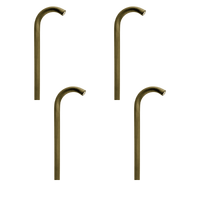 PLB21 4x/8x/12x Package Cast Brass 3W 3000K Warm White Integrated LED Cane Style Curved 12V Low Voltage Pathway Light