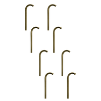 PLB21 4x/8x/12x Package Cast Brass 3W 3000K Warm White Integrated LED Cane Style Curved 12V Low Voltage Pathway Light