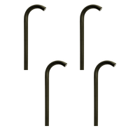 PLB21 4x/8x/12x Package Cast Brass 3W 3000K Warm White Integrated LED Cane Style Curved 12V Low Voltage Pathway Light