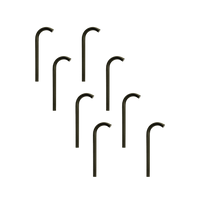 PLB21 4x/8x/12x Package Cast Brass 3W 3000K Warm White Integrated LED Cane Style Curved 12V Low Voltage Pathway Light