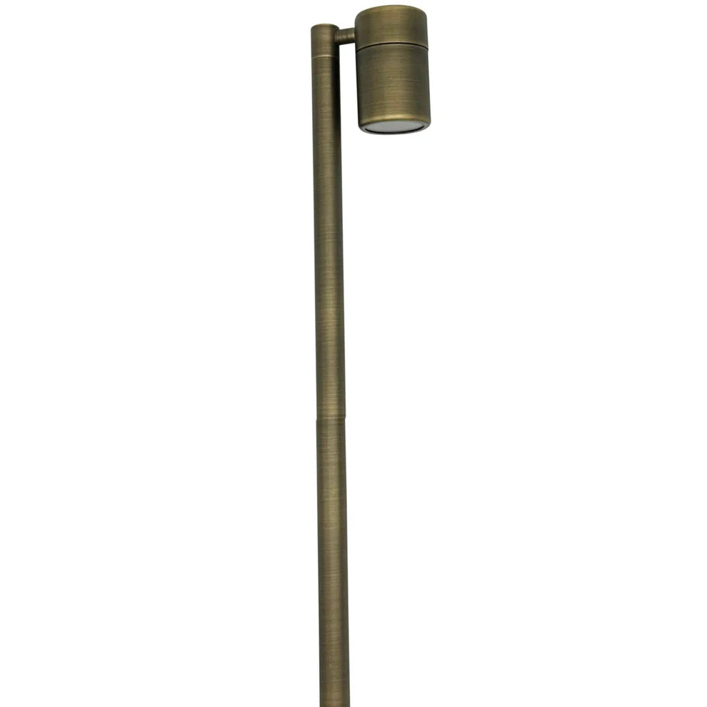 BPLP05 Rondo Brass Adjustable Path Light Low Voltage Outdoor Lighting