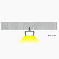 BN252 Rectangular Surface Mounted 8 ft Aluminum Channel 10 Pack for 0.43