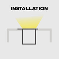 BN264 Rectangular Floor In-Ground Driveway Walkway 8 ft Aluminum Channel 10 Pack LED Strip Light Cover End Caps