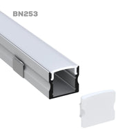 BN253 Square Surface Mounted 8 ft Aluminum Channel 10 Pack for 0.49