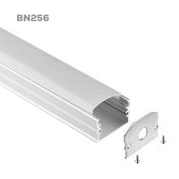 BN256 Adjustable Large Square Surface Mounted 8 ft Aluminum Channel 10 Pack for 0.70