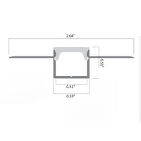 BN5616 Plaster In 8 ft Bendable Aluminum Channel 10 Pack LED Strip Light Cover