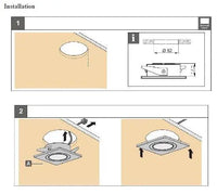 CB06 1.5W DC12V Low Voltage Dimmable Recessed Square Cast Aluminum LED Puck Light Cabinet Downlighting