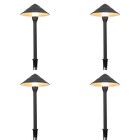 CDPA65 4x/8x/12x Package 3W Beaded Swivel Hat 3000K Warm White Integrated LED 12V Low Voltage Aluminum Path Light