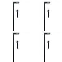 CDPA74 4x/8x/12x Package 7W 3000K Heavy Duty Black L-Shape Cast Aluminum 12V Low Voltage LED Outdoor Landscape Path Light