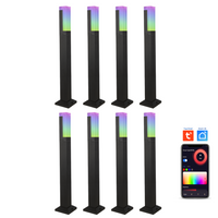 CDPAR60 4x/8x/12x Package 12V Low Voltage RGBWC 3CCT LED Bollard Landscape Light | Aluminum Path Light