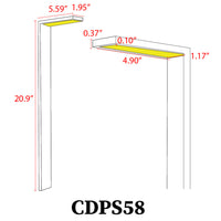 CDPS58 4x/8x/12x Package 3W Stainless Steel Directional Pathway Light LED Bollard Landscape Lighting