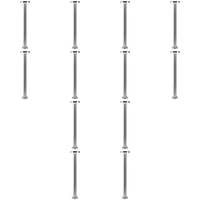 CDPS72 4x/8x/12x Package 7W Stainless Steel Bollard Pathway Lighting LED Circle Top Modern 12V Low Voltage