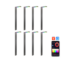 CDPSR58 4x/8x/12x Package Wi-Fi Smart RGBCW 3W Stainless Steel Directional Pathway Light LED 12V Low Voltage Bollard Landscape Lighting