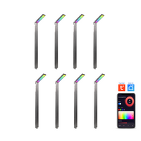 CDPSR59 4x/8x/12x Package Wi-Fi Smart RGBCW 3W Stainless Steel Directional 12V Low Voltage Pathway Light LED Bollard Landscape Lighting