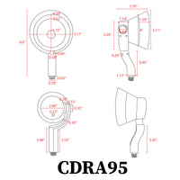 CDRA95 4x/8x/12x Package 10W 12V Low Voltage LED Smart Wi-Fi RGBW Wide Beam Directional Outdoor Landscape Aluminum Spotlight