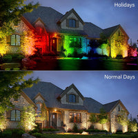 CDRA95 4x/8x/12x Package 10W 12V Low Voltage LED Smart Wi-Fi RGBW Wide Beam Directional Outdoor Landscape Aluminum Spotlight
