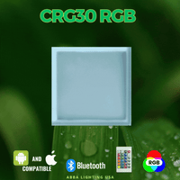 CRG30 DC12V Low Voltage In Ground RGB or WW LED Aluminum Brick Paver Light Square IP67 Waterproof